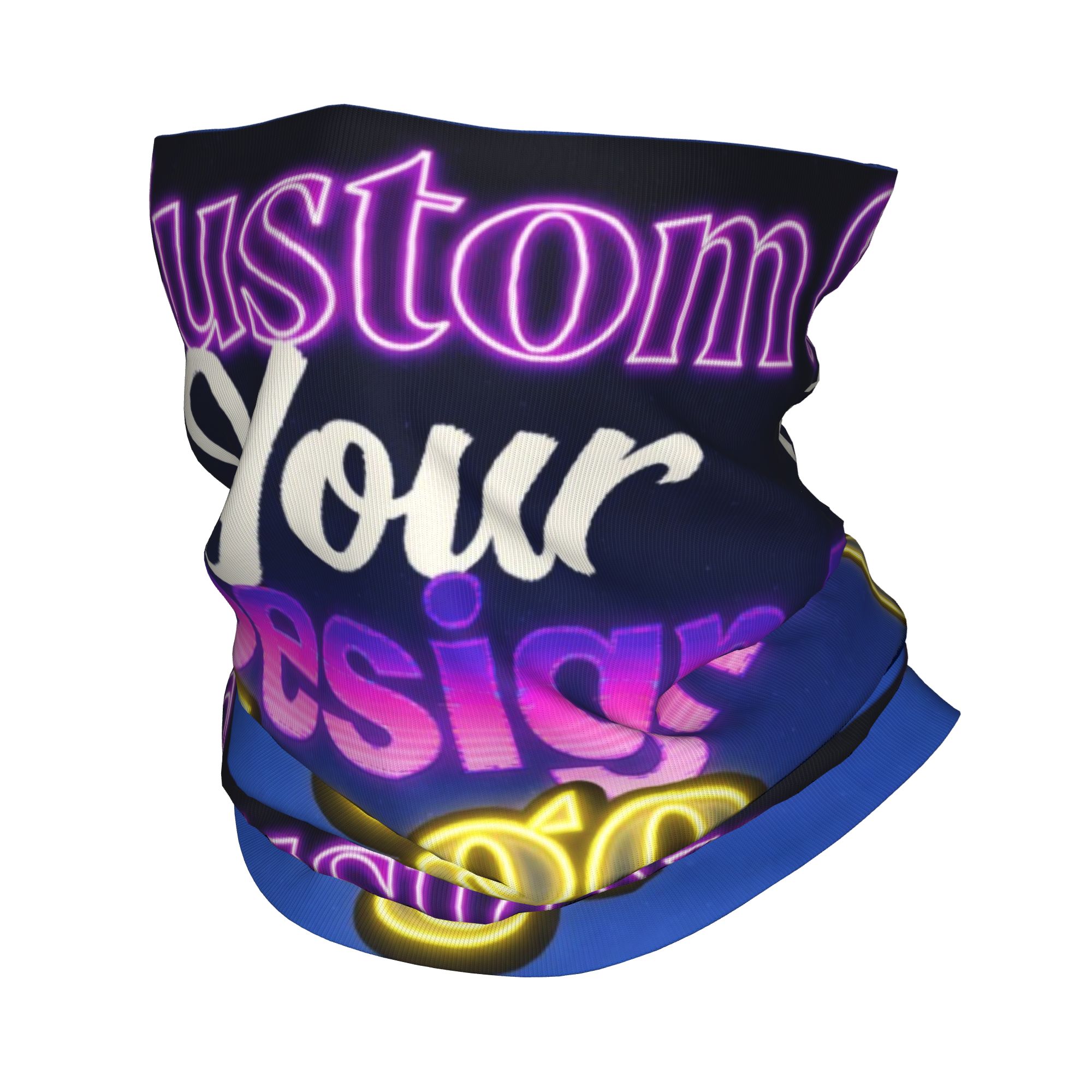 Neck Gaiter Face Cover - Scaldacollo Bandana Personalizzabile con Logo, Design,