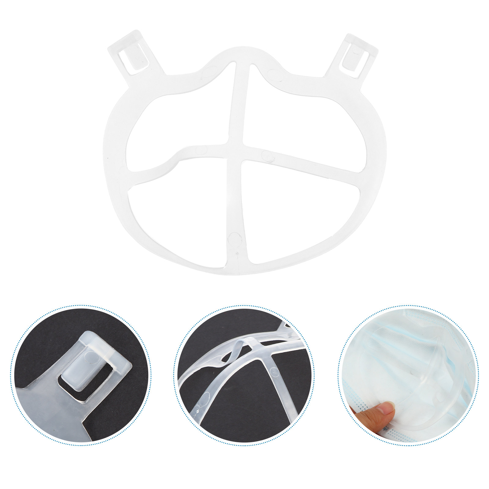 Silicone Mask Bracket - 10 Pezzi Supporto per Maschera Leggero