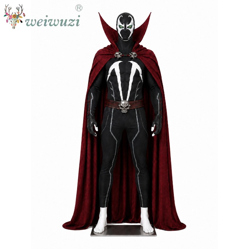 Black Face Mask Pack - Costume da Cosplay per Uomo, Set