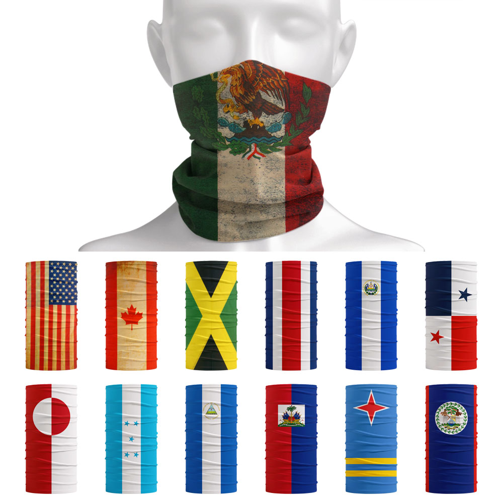 Neck Gaiter Face Cover - Bandiera nazionale dell'America del Nord Bandana