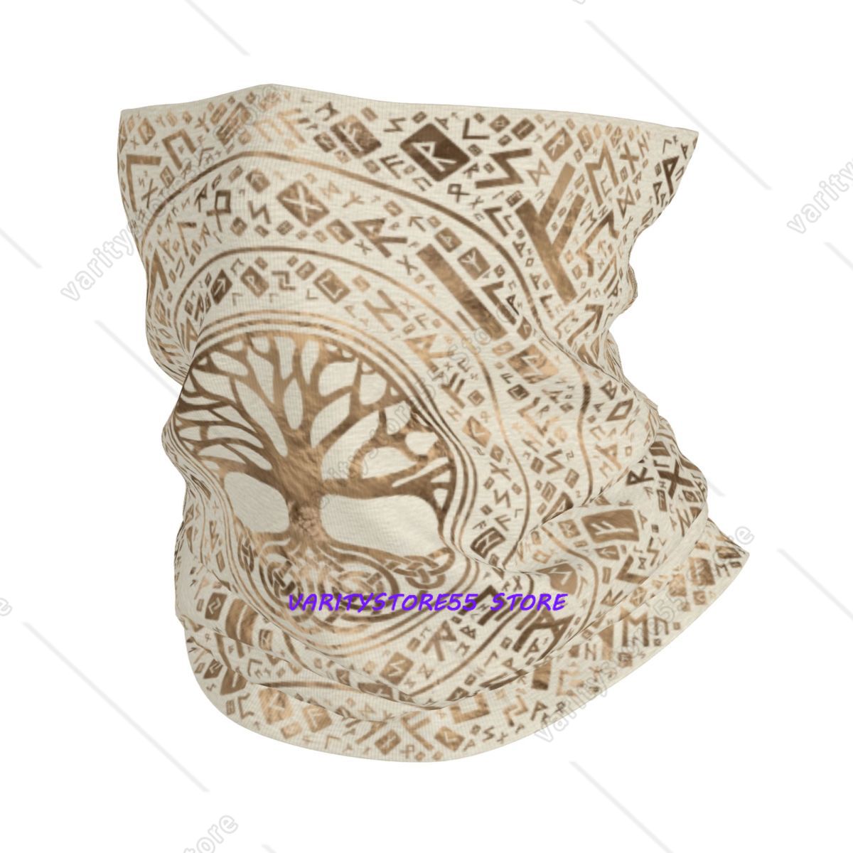 Neck Gaiter Face Cover - Sciarpa Multifunzione Viking con Albero della