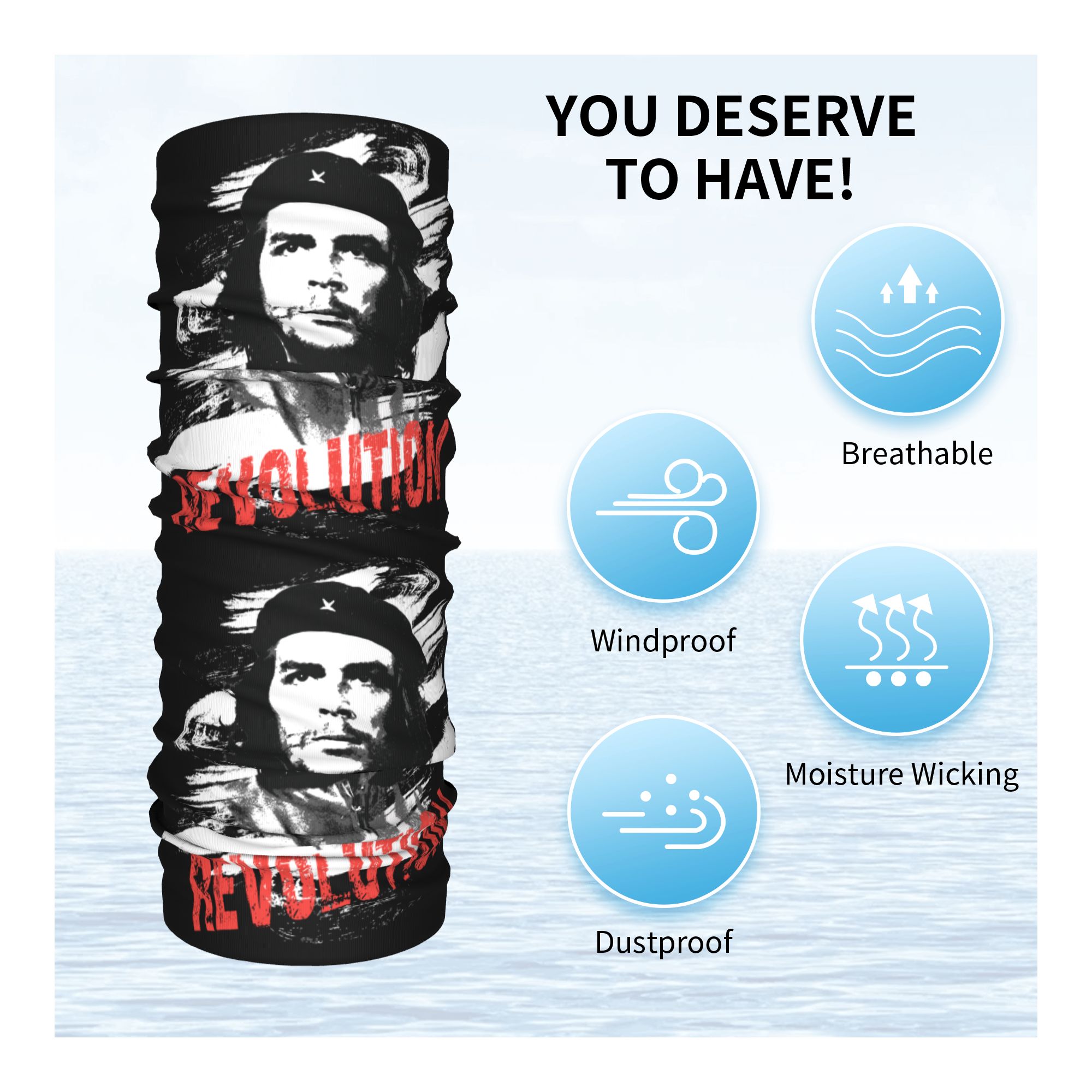 Personalizzato Che Guevara Rev - Neck Gaiter Face Cover recensione e prezzo